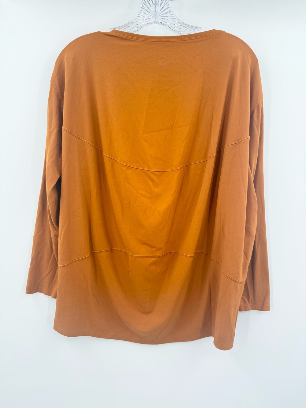 Lululemon Back in Action Long Sleeve Brown Shirt Women's Size Medium - Picture 2 of 4